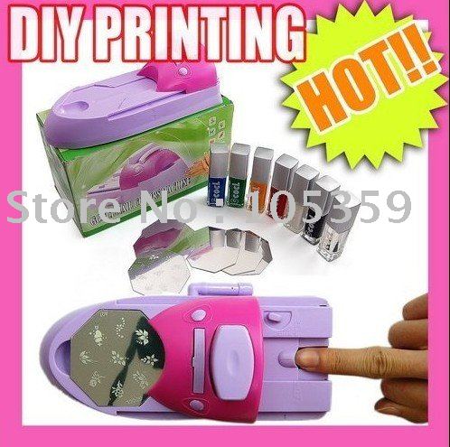 Newest DIY Nail Art Printing Stamping Machine Template Polish Nail Printer Great Gift