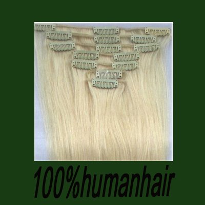 Hot Sale Clip in On Human Hair Extension Freeshipping 16inch 7pc 70g