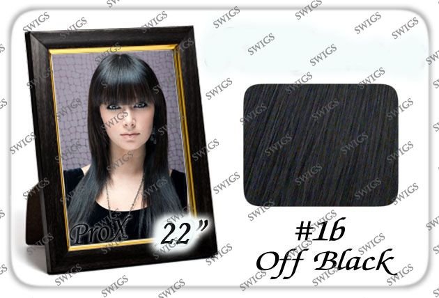 FREE SHIPPING 22" Clip In/on Human Hair Extensions Remy Hair Extensions 1B# Off Black 120G/SET 5SETS/LOT