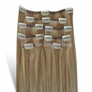 7pcs/set Virgin Clip in Hair Extensions, 100% Human Hair, 100gram Clip On Hair, WHOLESALE PRICE