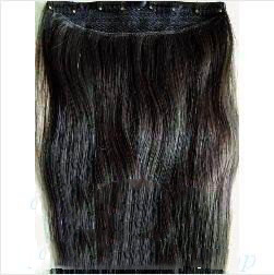 24" 1pcs Full Head Human Hair Clip in On Extensions #2,120g ,the Best Gift for Ladies