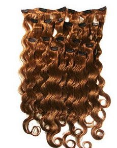 Wholesale 14"100% Virgin Chinse Human Clip Hair