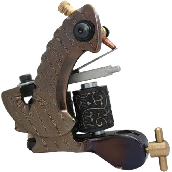 Damascus Tattoo Machine Gun Noiseless Steel Brand New 2010 Hot Selling Custom Available Ee