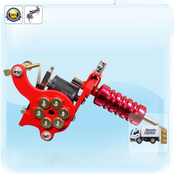 Red Bullet Tattoo Machine Shader Gun (49-17000-008)