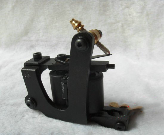 Wholesale Tattoo Machine Sunskin Style Big-V Old Black Gun Carve ID FREE SHIPPING