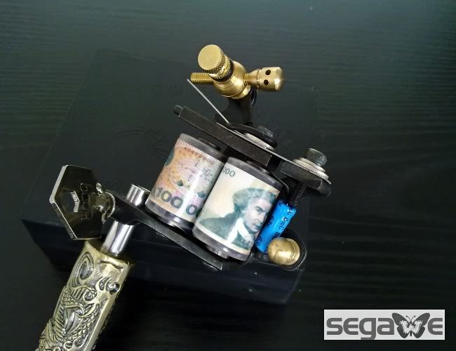 NEW HANDMADE TATTOO MACHINE GUN 12 Wraps Coil Liner 1100713