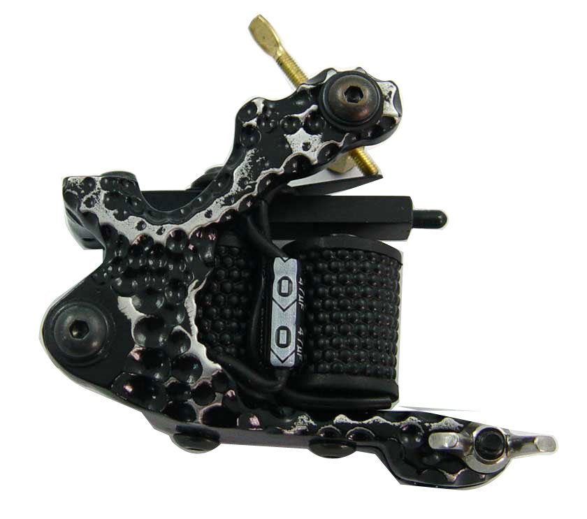 Free Shipping 10pcs/lot Black Color Low-carbon Steel Professional Casting Tattoo Machines