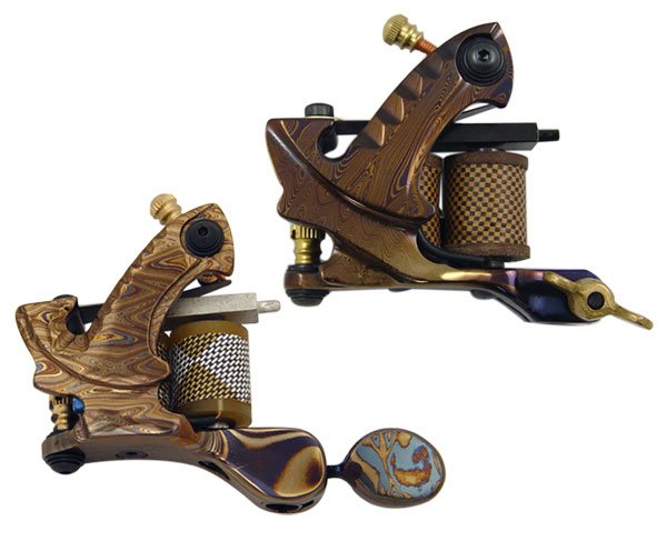 Damascus Steel Tattoo Machine HB-WGG004 Freeshipping