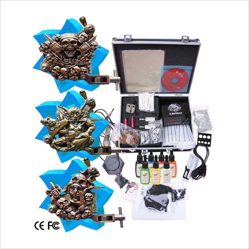 Hot New Arrival Tattoo Kit Completed Set With 3 Tattoo Gun3 Machines