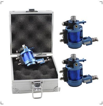 Rotary Tattoo Machine Light and Quiet FREE SHIPPING with Alumimum Box Gun Pigment Tattoo Machine Inks Needles Power Supply