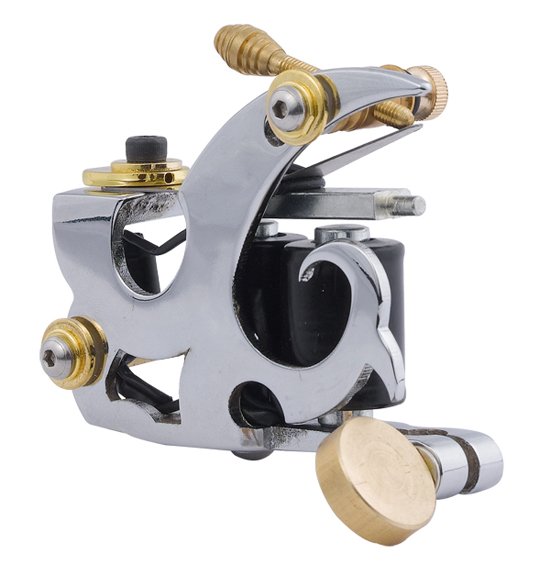 New Frame Tattoo Machine Gun Professional 10 Wrap Coils