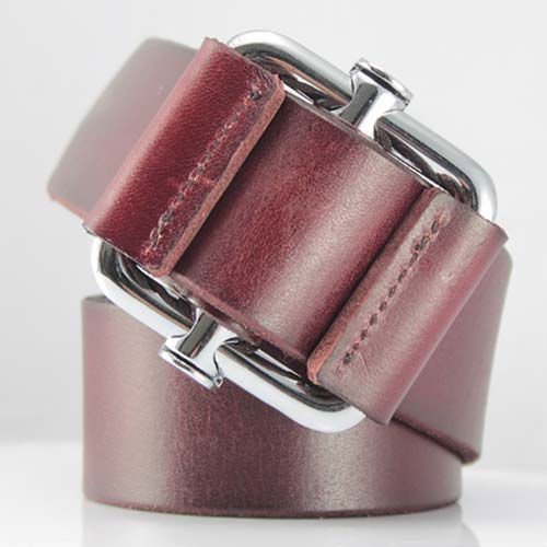 Unique No-Pin Buckle,Simple and Practical Design,Full Grain Leather Belt,Michael's Gallery Exclusive!Women's Belt,Men's Belt