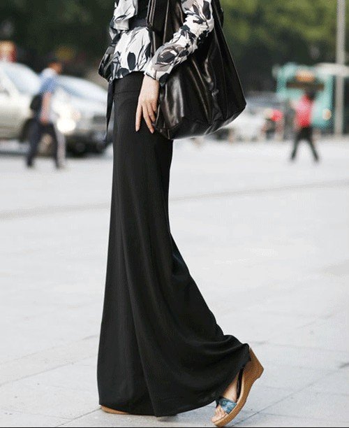 Free Shipping!New Fashion Women's Wide Leg Pant Wide-legged Trousers Jeans Free Size in Stock Wholesale Retail