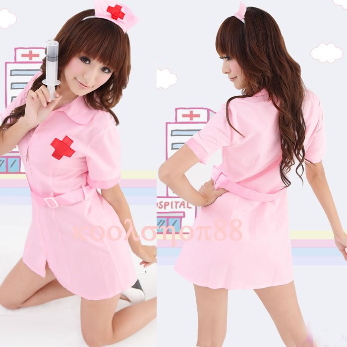 Free Shipping 2011 New Fashion Design Wholesale and Retail Sexy Nurse Costume