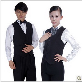 Coffee Hotel Black Sleeveless Uniforms