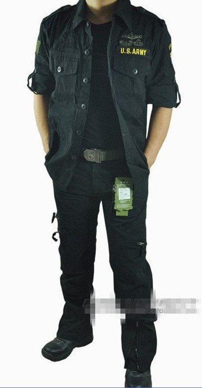 Free Shipping Hot Sale 2011 New Military Camouflage Outdoor Clothing Black Casual Suit The 101st Airborne Division
