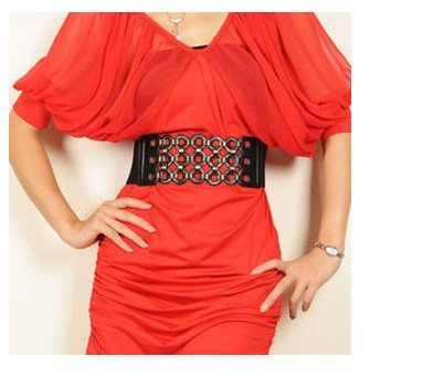 Free Shipping Ladies Decoration Cotton Belt, Hot Sale Pu Waist Belt,high Elastic Wide Waistband