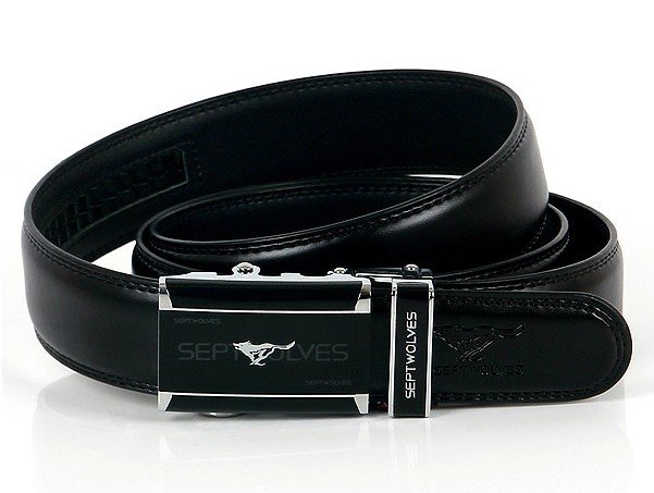 Wholesale Exquisite Septwolves Mens Belts /mens Leather Belts 100% Genuine Leather