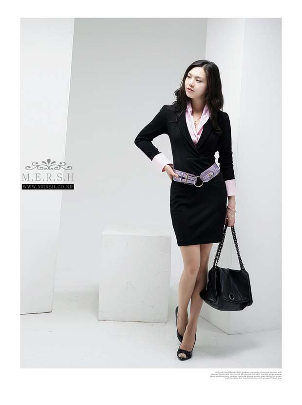 Free Shipping New Arrival Women's OL Suit Long Sleeve Under Skirts 100% Cotton for Spring Wholesale 03179