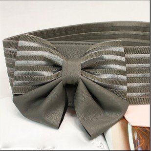 Free Shipping~fashion Ladies' Belt,sweet Diamond Bow Wide Girdle,elastic Waistband,waist Belt 4 Color Options