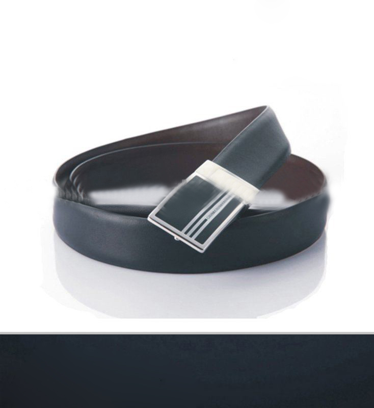 Fashion Belt, Man's Calf Leather Belt With Black and Brown Double Color Side,MOQ 1 Pc, Free Shippment