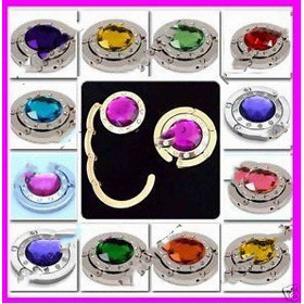 Free Shipping 10pcs/lot Folding Bag Hook, Folding Purse Hook, Bag Hanger 2010 New