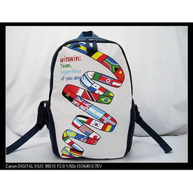 Backpack ZY-10182 Made of Polyester 600D/PVC with Comfortable Backing and Shoulder Straps
