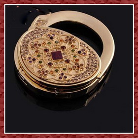 Free Shipping 2011 New Arrival Handbag Hanger Valentine's Day Gift Folding Purse Bag Hook Bag Hanger