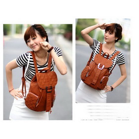 2010, New Fashion Bag Double Shoulder Pack Female Backpack Free Shipping Wholesale 5 Pcs