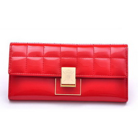 Fashion Red Women's Wallet,genuine Leather Wallet. Toq Quality . Item No.:AD455F