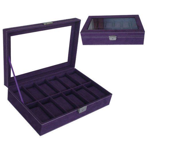 Purple Color Good Shape PVC Sponge Watch Cases