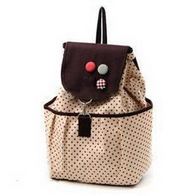 New Fashion Cute Canvas Backpack Bag/ Handbag/school Bag Cloth Bag Apricot