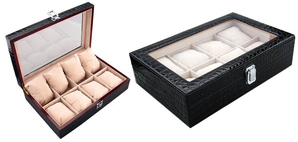 High Quality Gift Decoration Classic Black Watch Cases