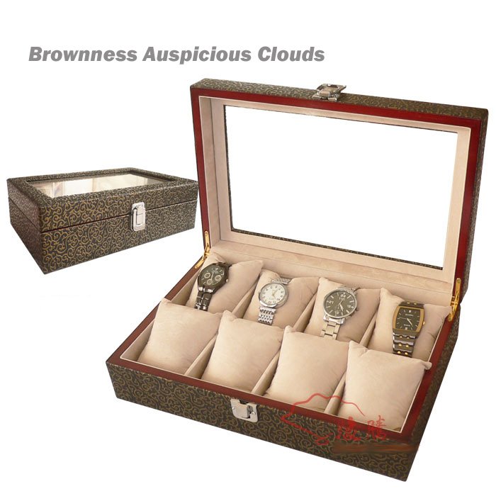High Quality Leather Fashion Rectangle Watch Boxes