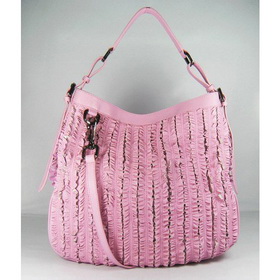 [6 Colors] Pleated Sheepskin Genuine Leather Tote Bags Handbags Free Shipping