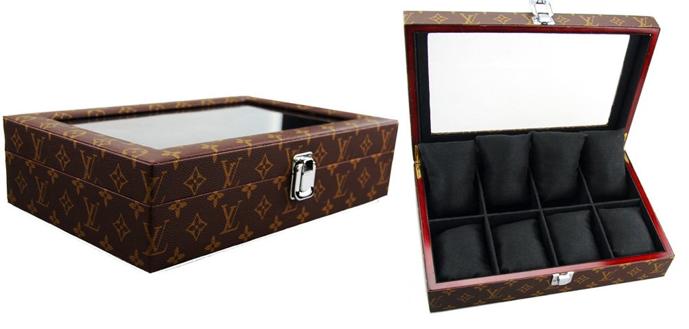 High Quality High PU Leather Hotel Decoration Watch Boxes