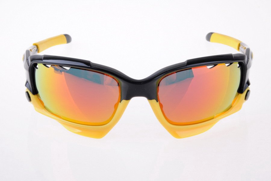 Top Quality Men Sports Sunglasses Women Sunglasses Yellow Frame 2 Extra Pairs Exchangeable Lens 04211-EMS Shipping-1PCS