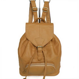 New Popular Shoulder Backpack Bag Khaki First Layer Cowhide Leather Wholesale 10 Pcs/Lot OPtional LOGO #2113