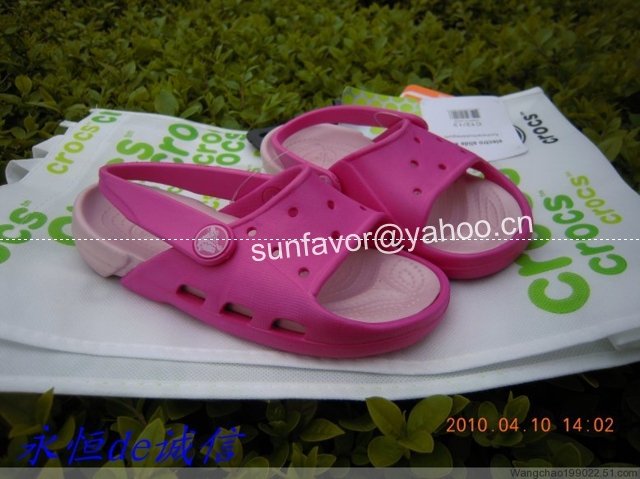 2011 Crocs Genuine Original Beach Electro Slide Kids Eva Shoes
