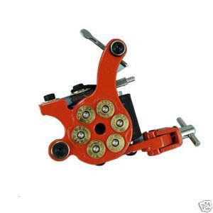 Iron Shot Can Run Hard or Softly Twin Coil Express Red Tattoo Machine Gun