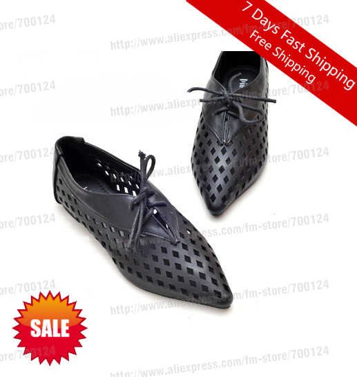 Hollow-Out Cusp Lace-Up Casual Women's Favorable Dress Loafers