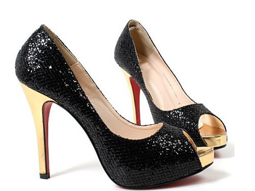 Women Dress Peep Toe Sexy Party Evening High Heel Shoes