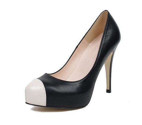 White Toe Women High Dress Office Dress Heel Shoes