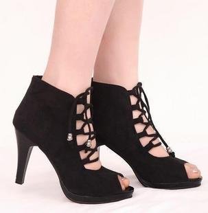 Fashion Sex Lady's High Heeled Large Base Platform Dress Shoes