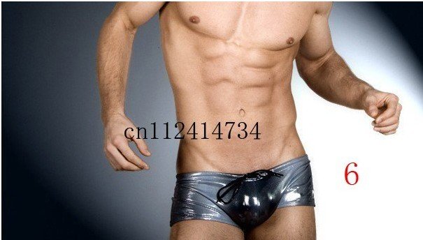 Various Colors Men's Sexy Polyester Swim Trunks / Waist with Rope Swimwear