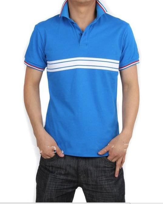 Unique Blue Color Casual Style Short Sleeve Men's Shirts