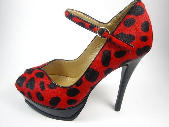Leopard Grain Peep Toes High Heel Women's Bridal Shoes