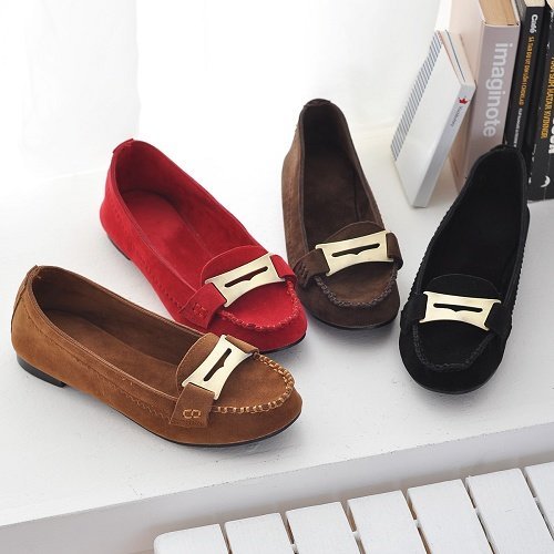 Ofice Lady's Iron Covered Women's Classic Loafers