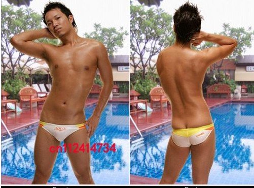 Hot Sell Dark Blue White Green Men's Sexy Waist with Rope Swimming Briefs Swimwear Beachwear Underwear