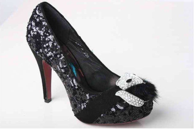 Sheepskin Embroider Bead Waterproof Leather Loafers